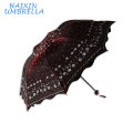 Idée Produits En Gros Alibaba Perle Shinning Tissu avec Fleur Impression Motif Chinois Parapluie à vendre